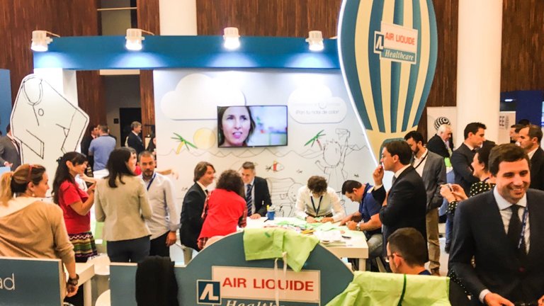 Stand Air Liquide Healthcare Congreso Ingenieria Hospitalaria