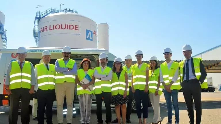 Equipo en las instalaciones de Air Liquide Healthcare en Cabanillas