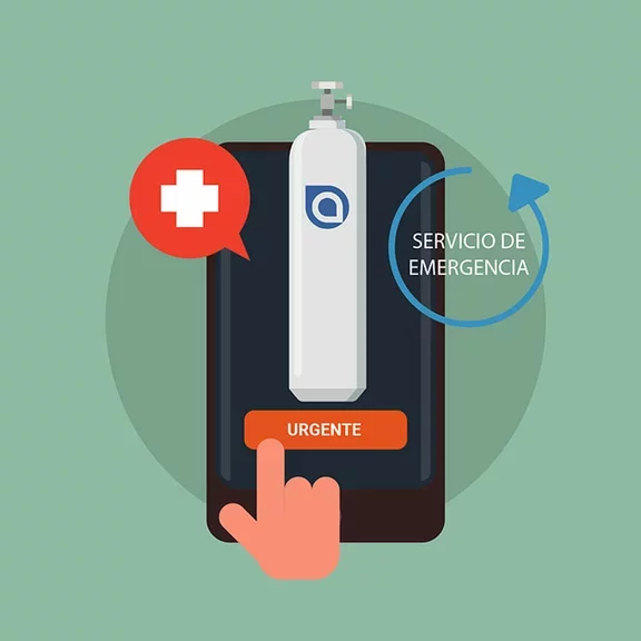 Servicio de mantenimiento botella del kit de emergencia