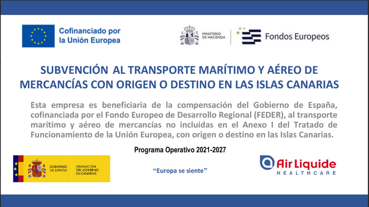 Subvención al transporte marítimo y aéreo